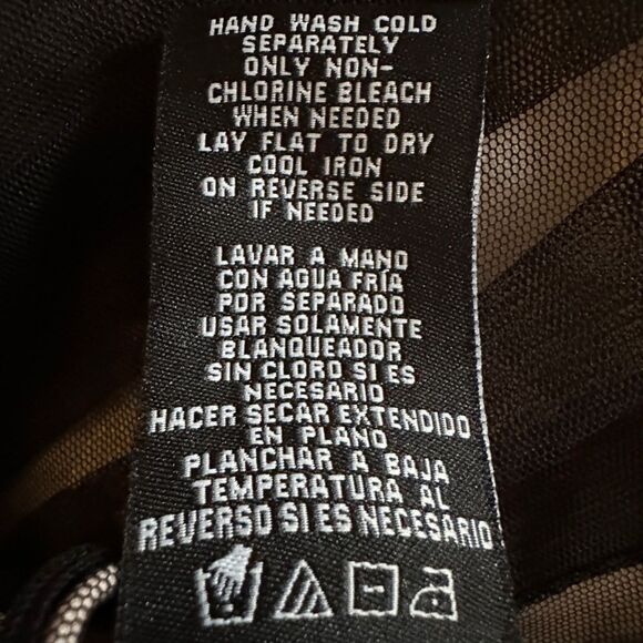 TULLE Strapless Dress Black Mesh Pink Lining Size M Party Wedding Night Out - Picture 10 of 13